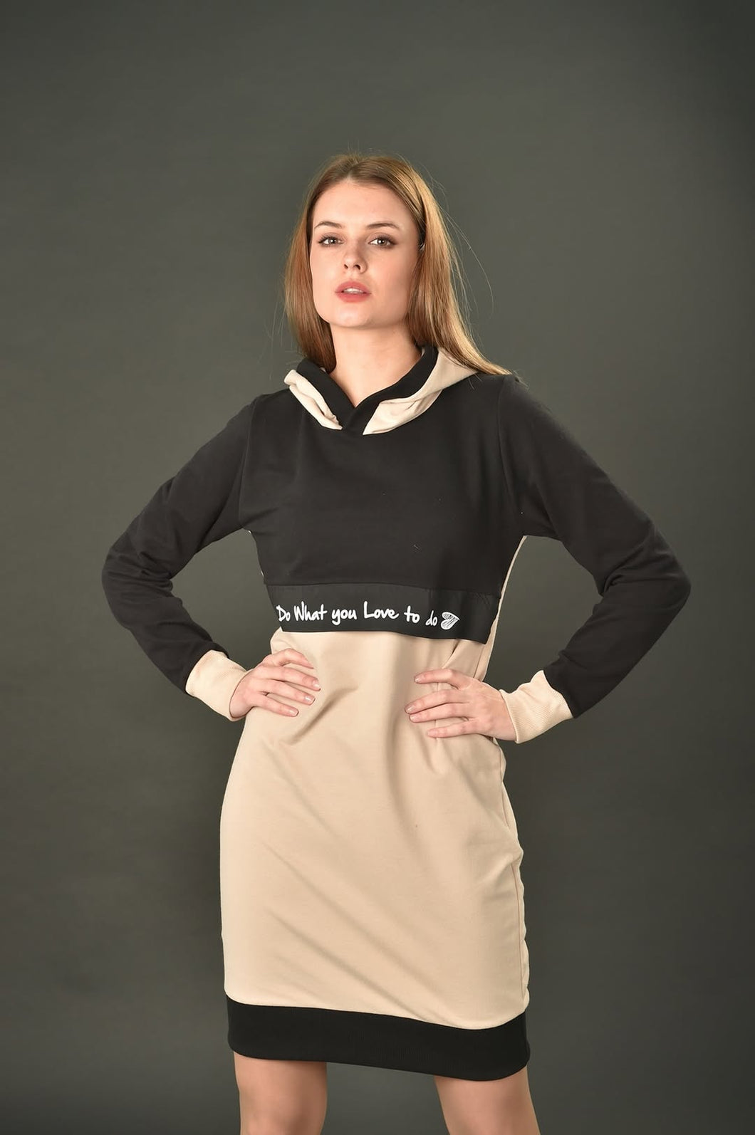 Duks haljina u dve boje