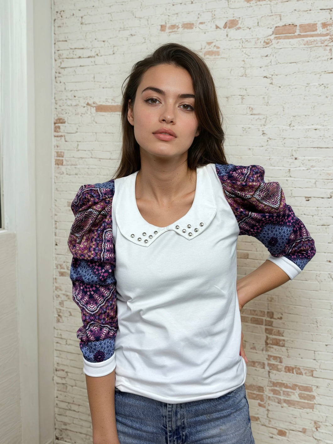 Majica sa puf rukavima