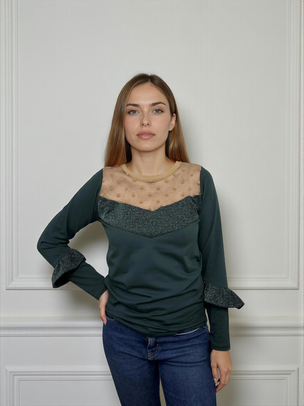 Pamučna majica dug rukav