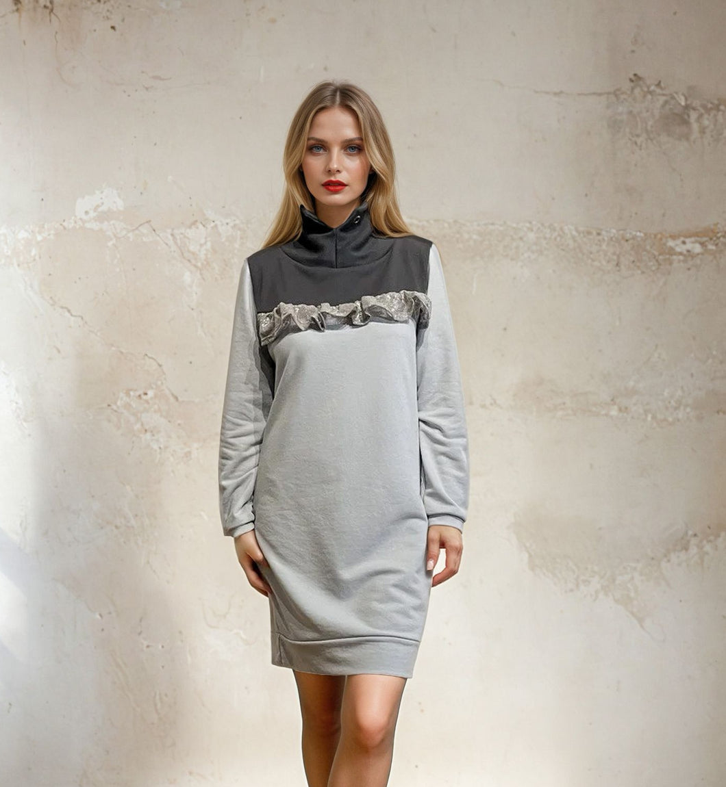 Led siva duks haljina